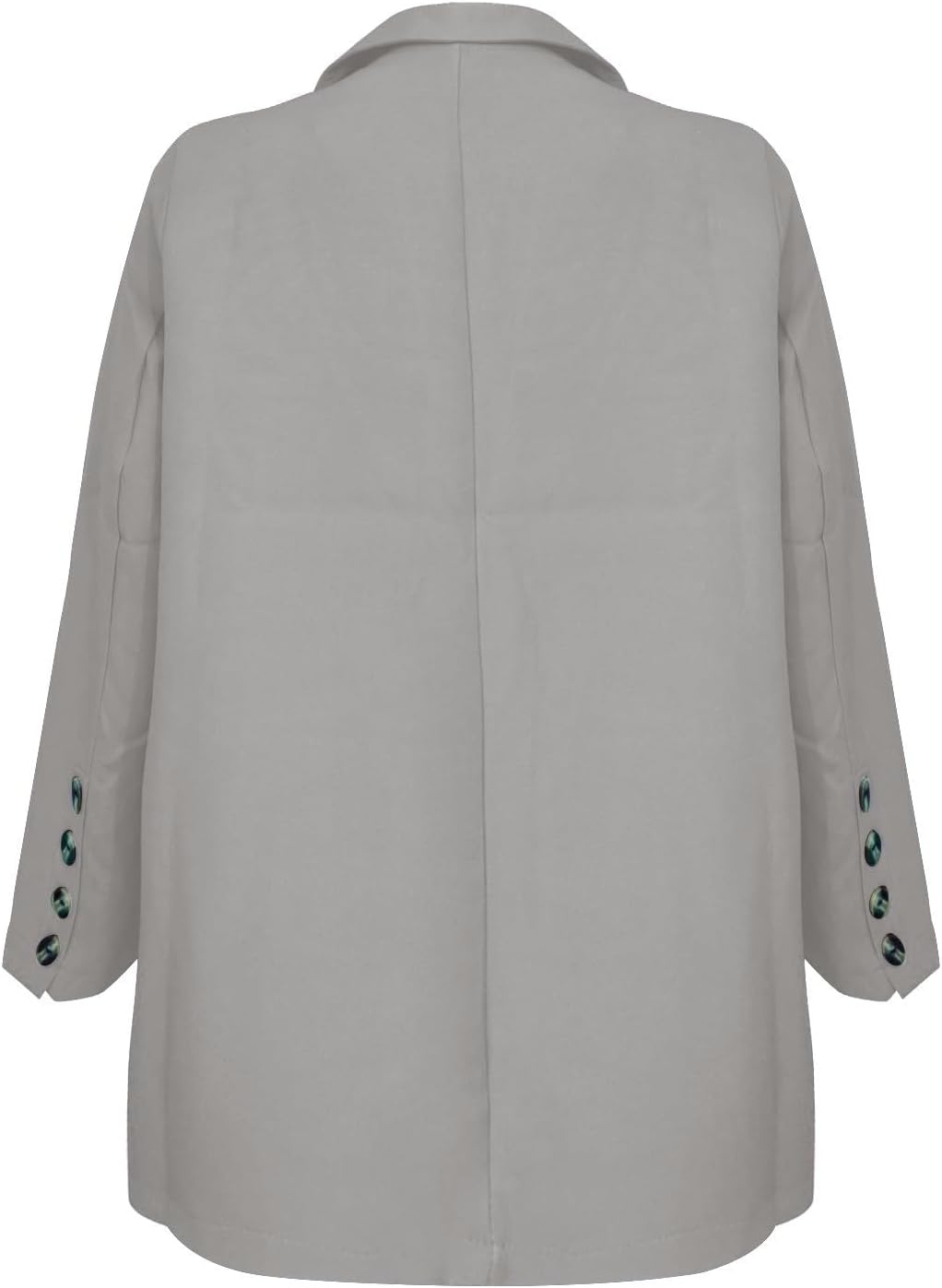 NaLatia Blazer Femme Manches Longues Élégant Slim Fit OL Bureau Affaires Veste De Costume Revers Devant Ouvert Manteau Cardigan Blouson Jacket Élégant Couleur Unie