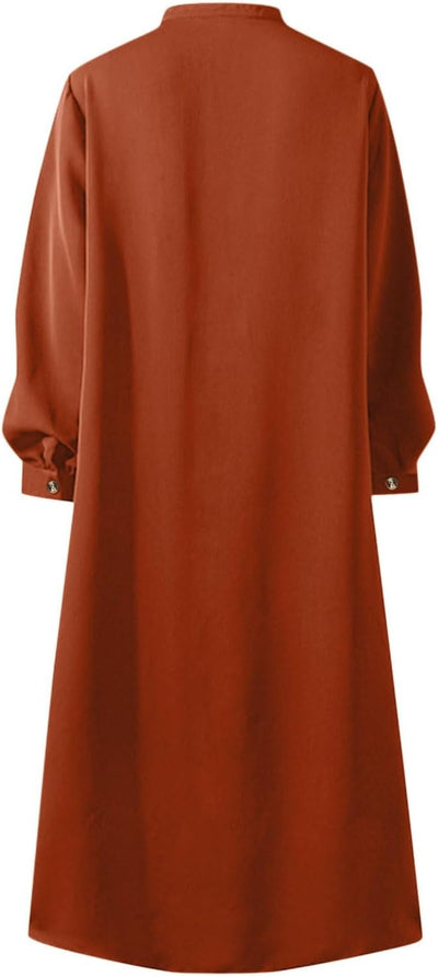 Générique Kaftan Femme Musulmane Robe De Priere Hijab Niqab à Manches Longues Jilbeb Vêtements Caftan De Plage Vêtements De Détente Chemise De Nuit Homewear Maxi Kaftan
