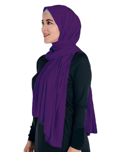 Lina & Lily Hijab Femme Musulmane, Foulard de Tête, Tissu en Jersey Modal Opaque, Maxi 180 X 80cm