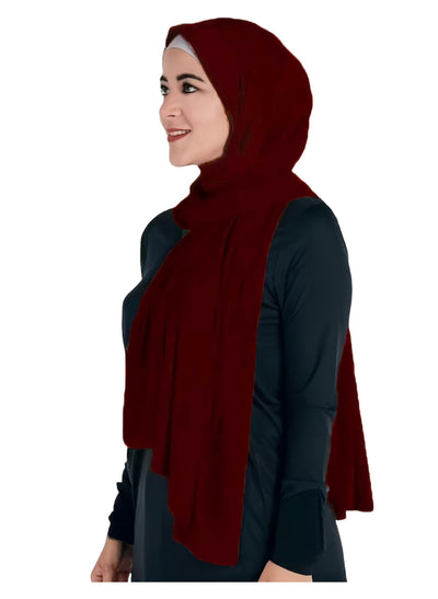 Lina & Lily Hijab Femme Musulmane, Foulard de Tête, Tissu en Jersey Modal Opaque, Maxi 180 X 80cm