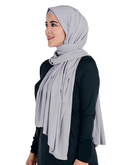 Lina & Lily Hijab Femme Musulmane, Foulard de Tête, Tissu en Jersey Modal Opaque, Maxi 180 X 80cm
