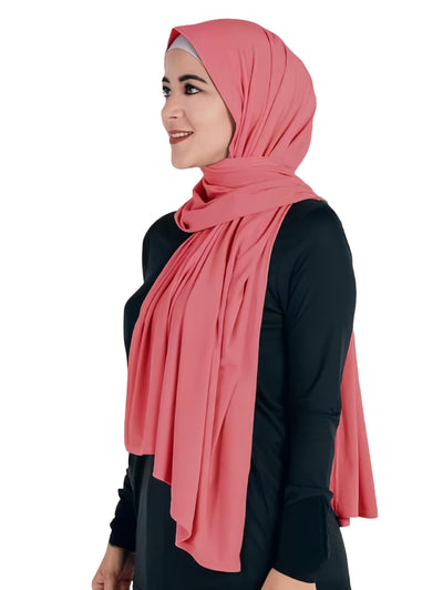 Lina & Lily Hijab Femme Musulmane, Foulard de Tête, Tissu en Jersey Modal Opaque, Maxi 180 X 80cm