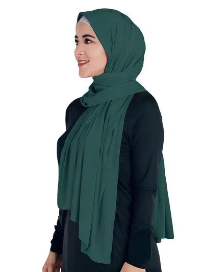Lina & Lily Hijab Femme Musulmane, Foulard de Tête, Tissu en Jersey Modal Opaque, Maxi 180 X 80cm