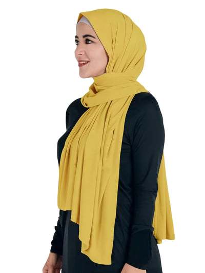 Lina & Lily Hijab Femme Musulmane, Foulard de Tête, Tissu en Jersey Modal Opaque, Maxi 180 X 80cm