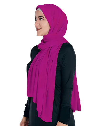 Lina & Lily Hijab Femme Musulmane, Foulard de Tête, Tissu en Jersey Modal Opaque, Maxi 180 X 80cm
