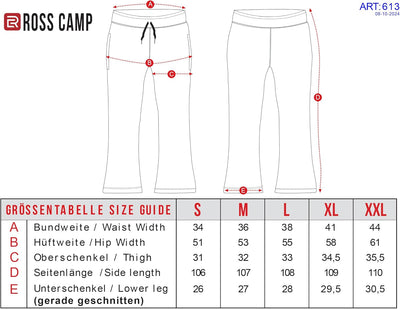 ROSS CAMP Pantalon de Jogging pour Femmes - Pantalon de Sport en Coton Long, Pantalons de Jogging Confortables Course, Sweatpants Jambe Large avec Ceinture élastique Pantalon de Yoga